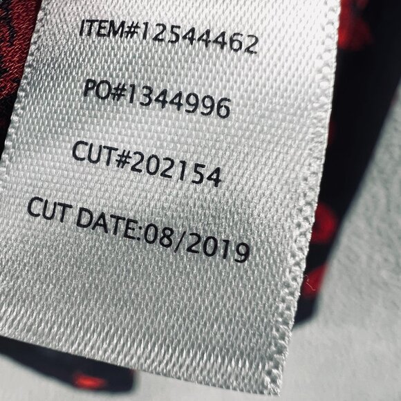 Torrid Womens Georgette Top 3 3X Red Black Lip Kiss Print Going Out Night Out - Picture 7 of 9